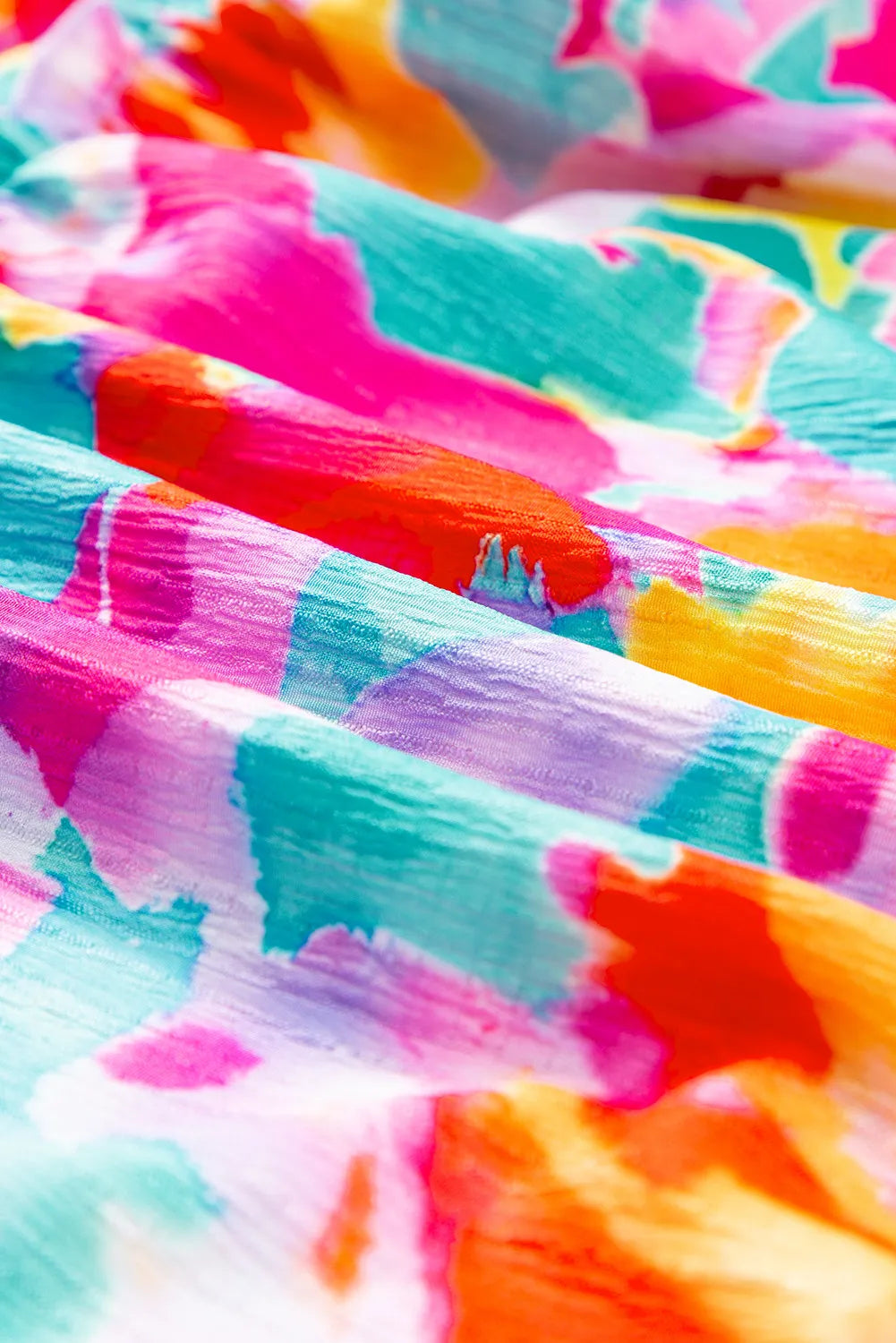 The Perfectly Plus Size Smocked Printed Half Sleeve Dress