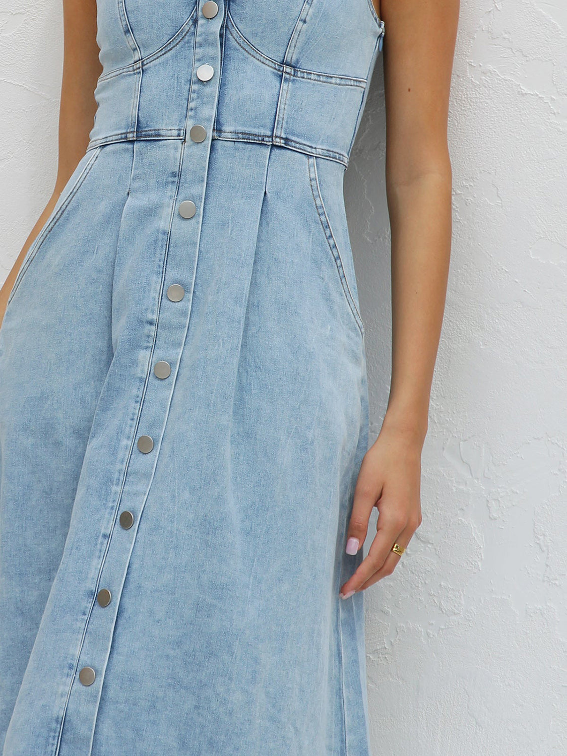 The Sweetheart Denim Dress