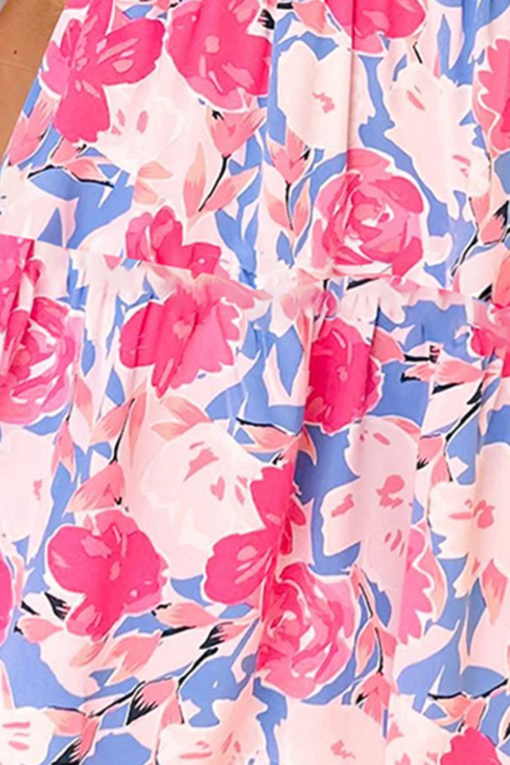 The Printed Cap Sleeve Mini Dress