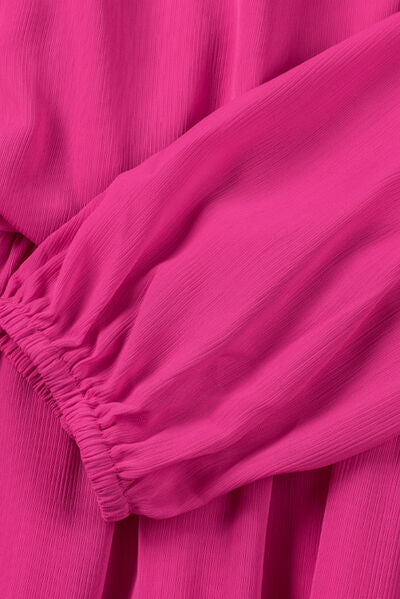 The Tie Neck Balloon Sleeve Dress