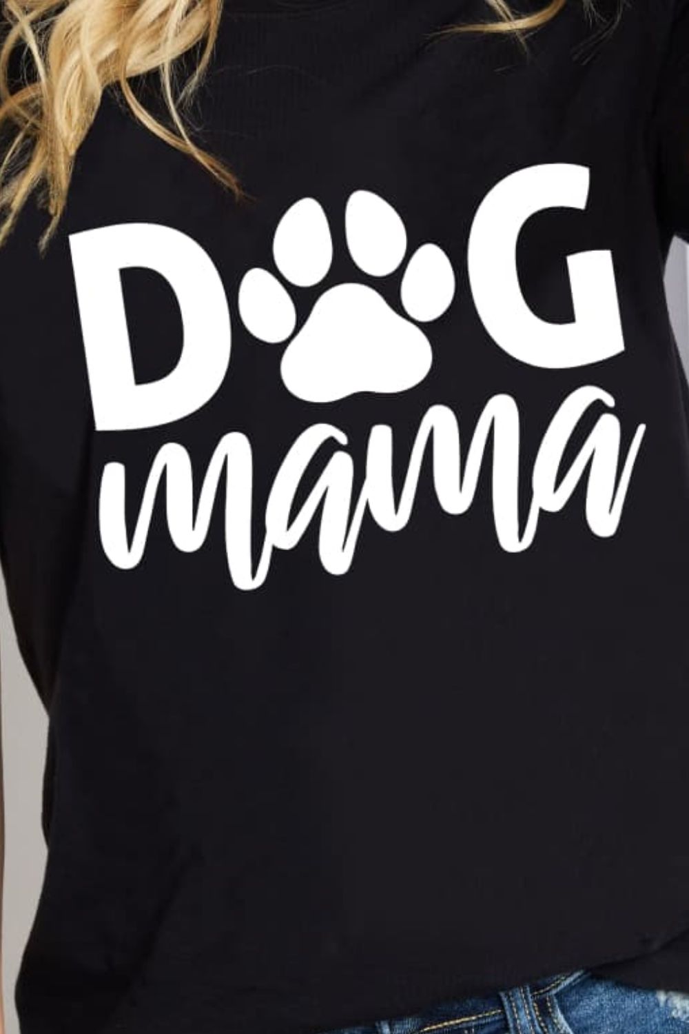 The DOG MAMA Graphic Cotton T-Shirt