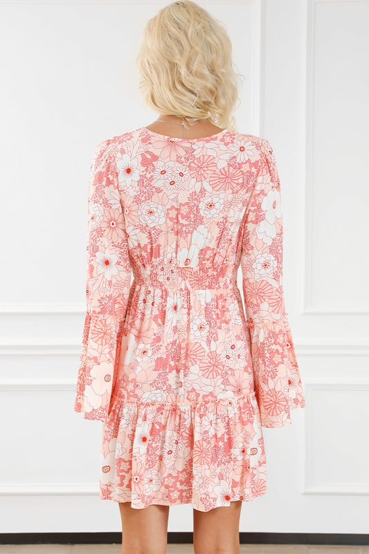 The Smocked Floral Flare Dress