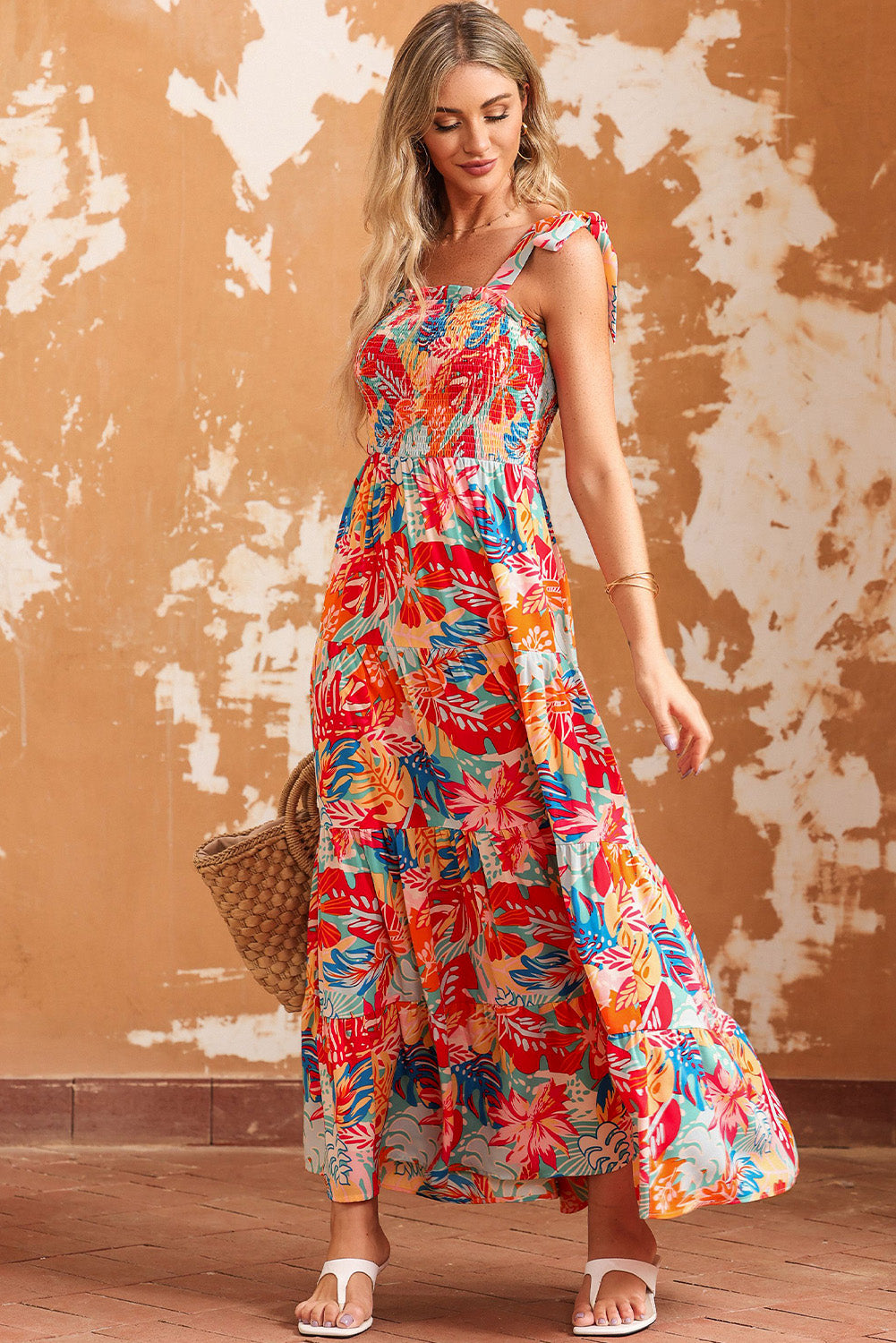 The Tie Shoulder Maxi Dress