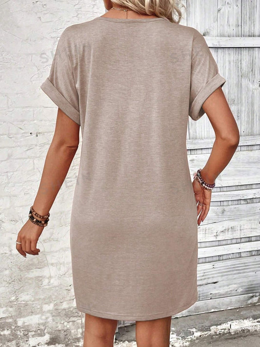The Quarter Button Dress