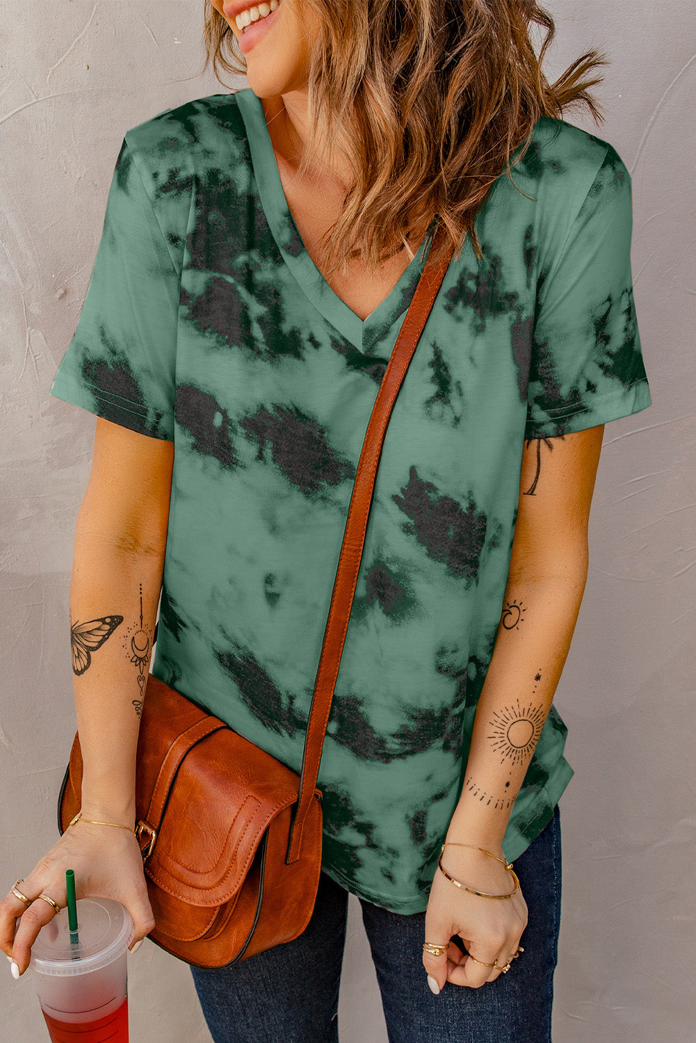 The Tie-Dye V-Neck Tee Shirt