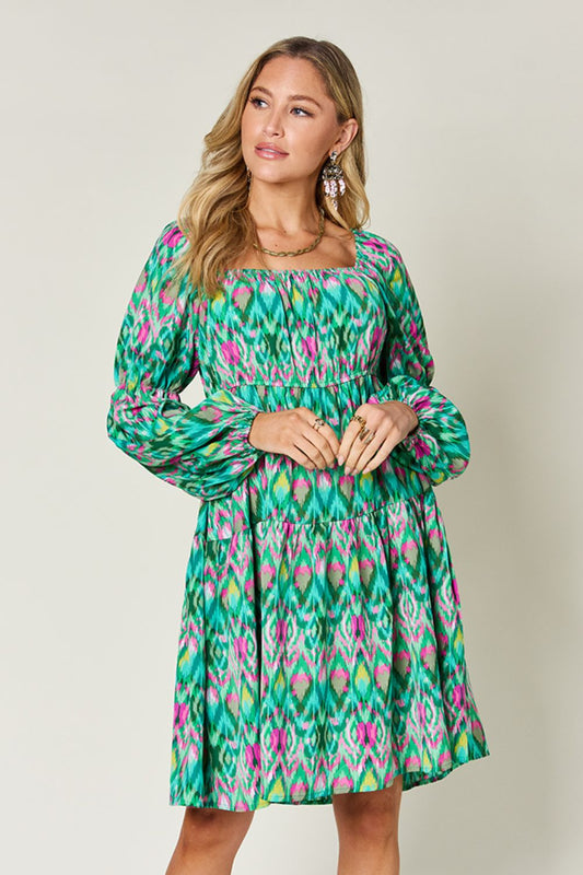 The Bright Printed Long Sleeve Dress