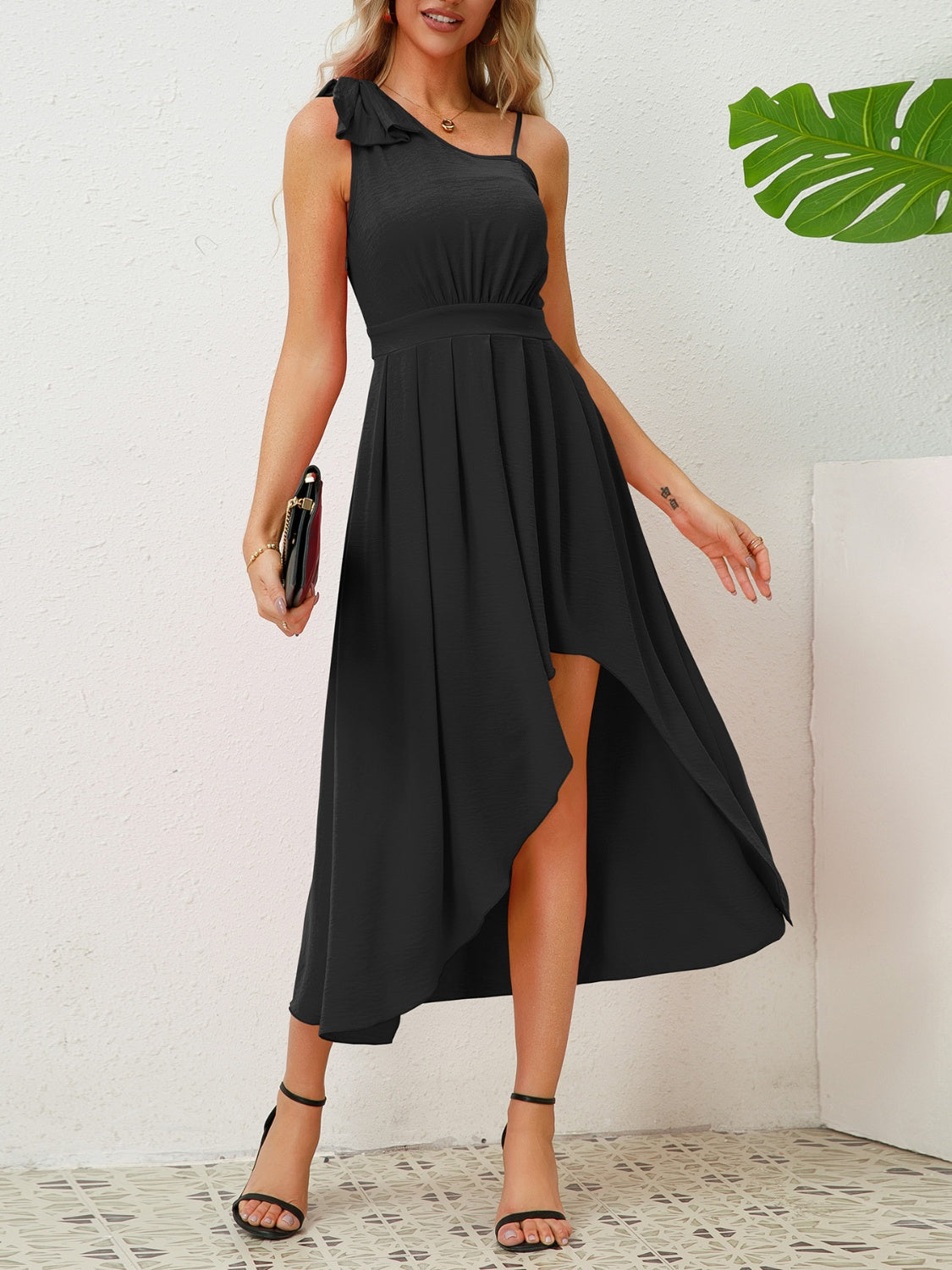 The One-Shoulder Bow Dress