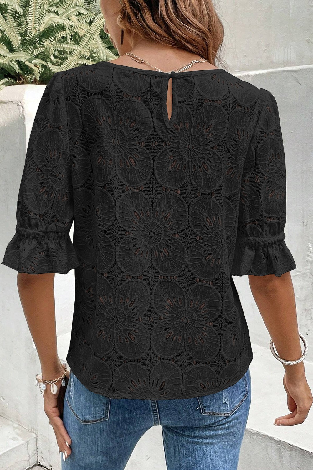 The Feminine Flounce Sleeve Blouse