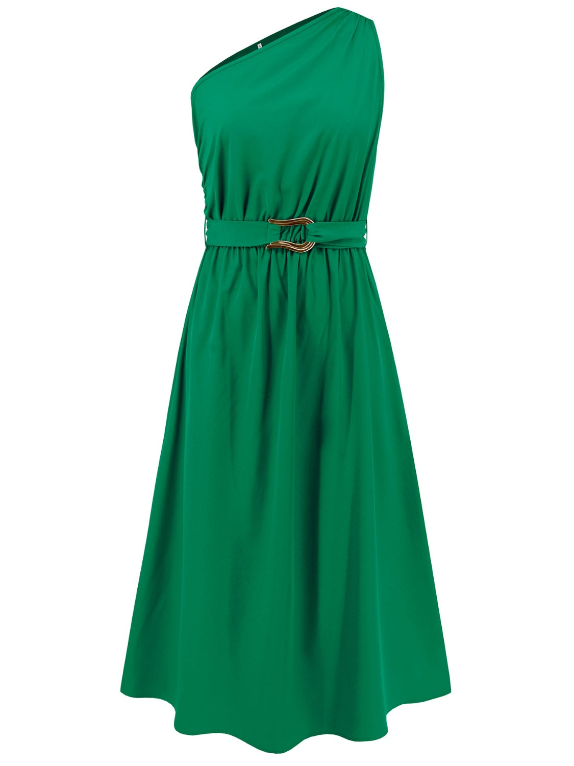 The Single Shoulder Midi Dress