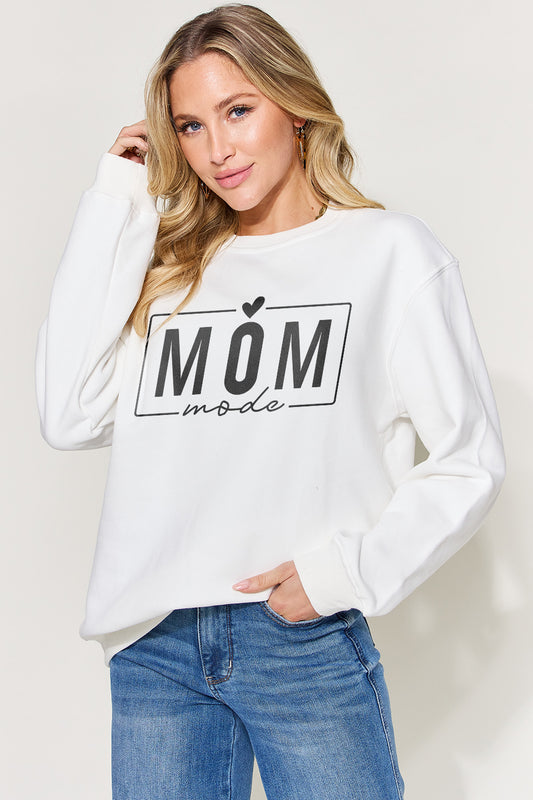 The Mom Mode Graphic Long Sleeve Sweatshirt