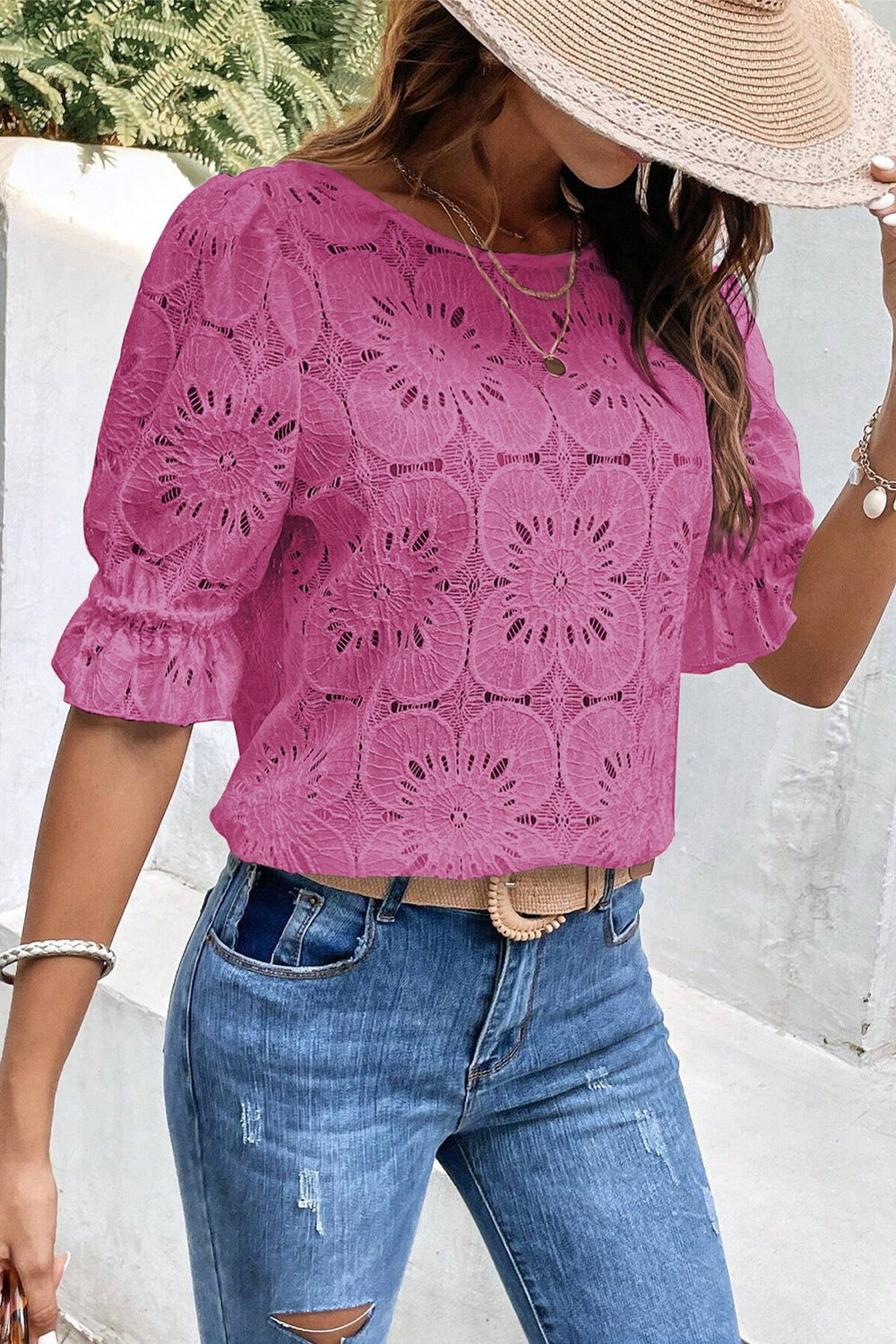 The Feminine Flounce Sleeve Blouse