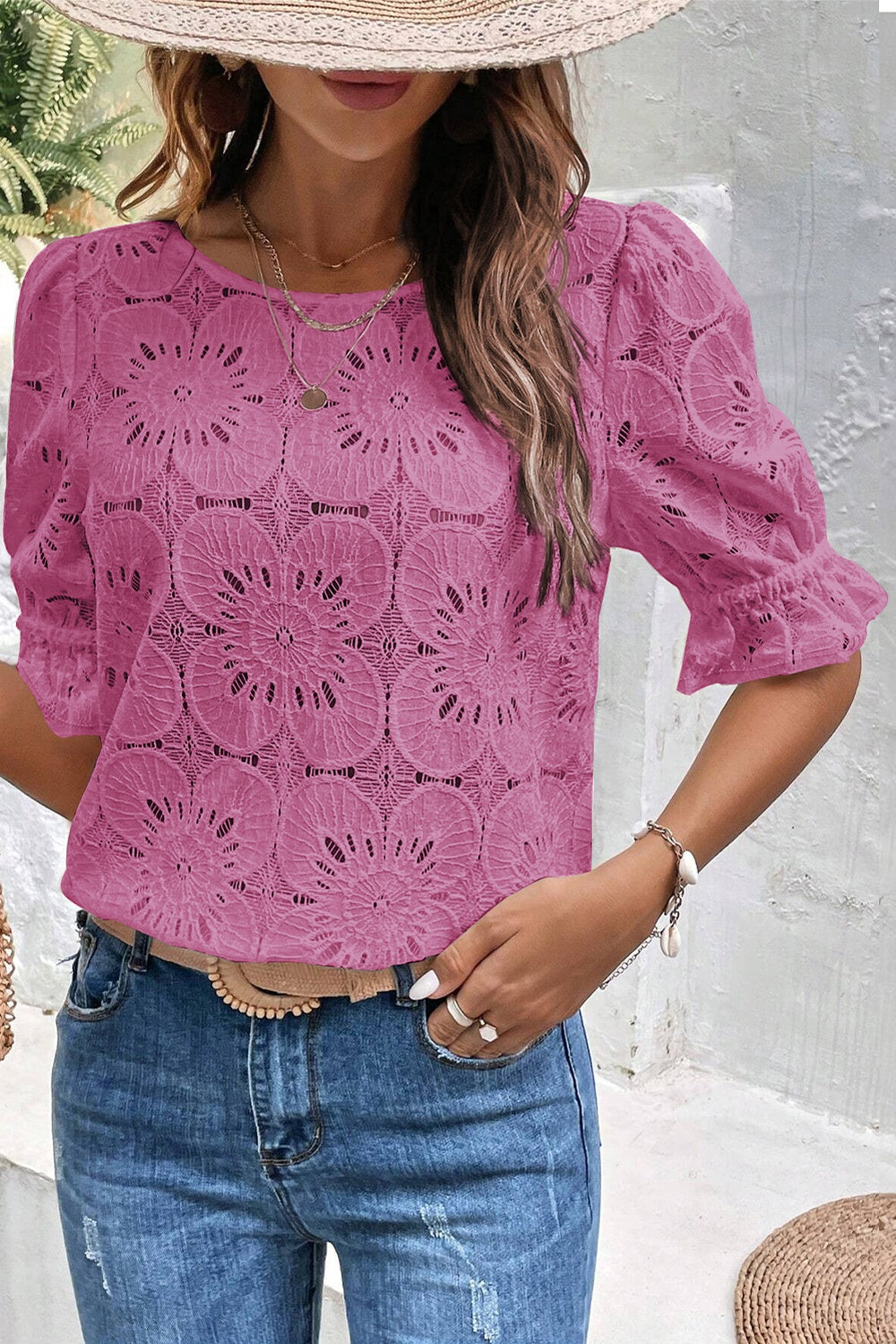 The Feminine Flounce Sleeve Blouse