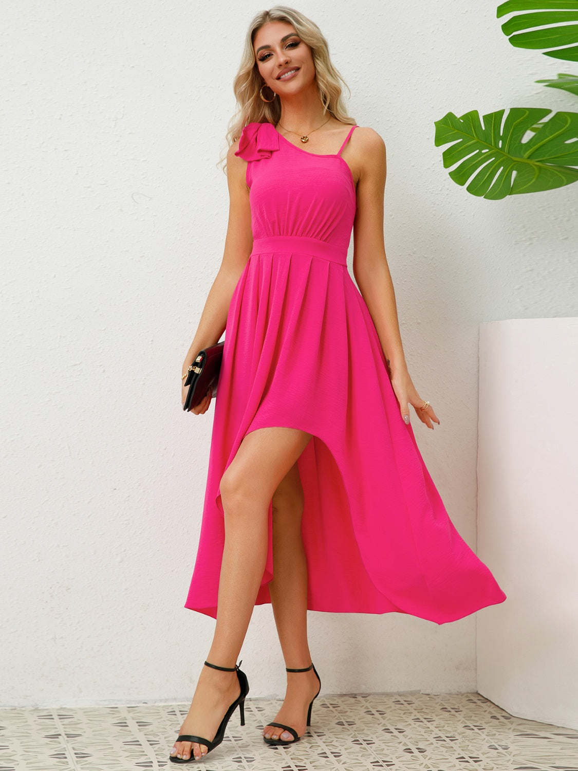 The One-Shoulder Bow Dress