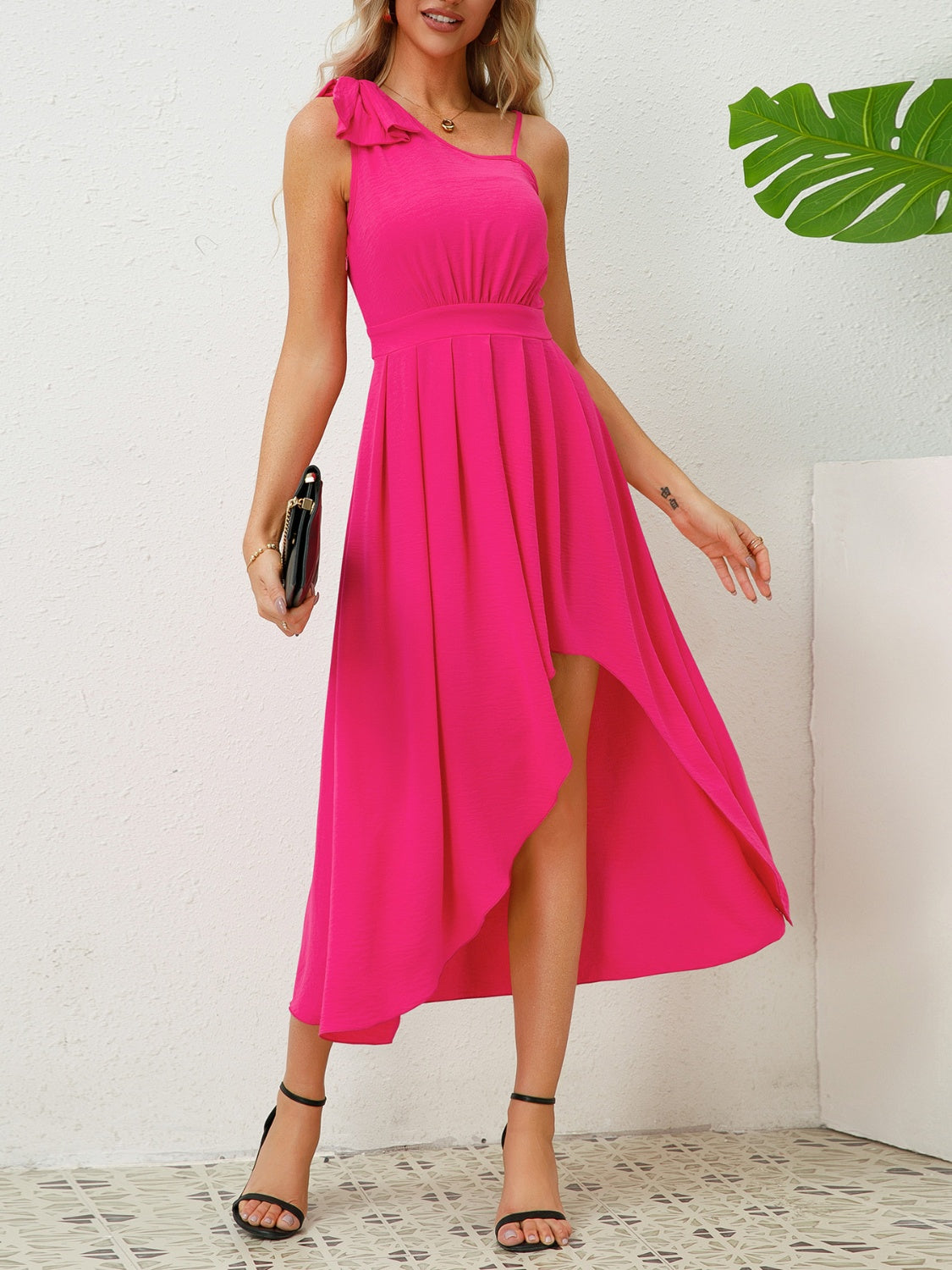 The One-Shoulder Bow Dress