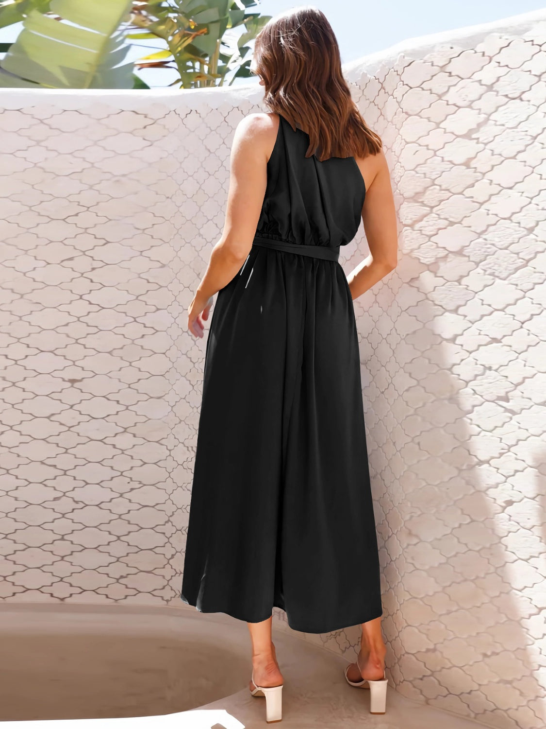 The Single Shoulder Midi Dress