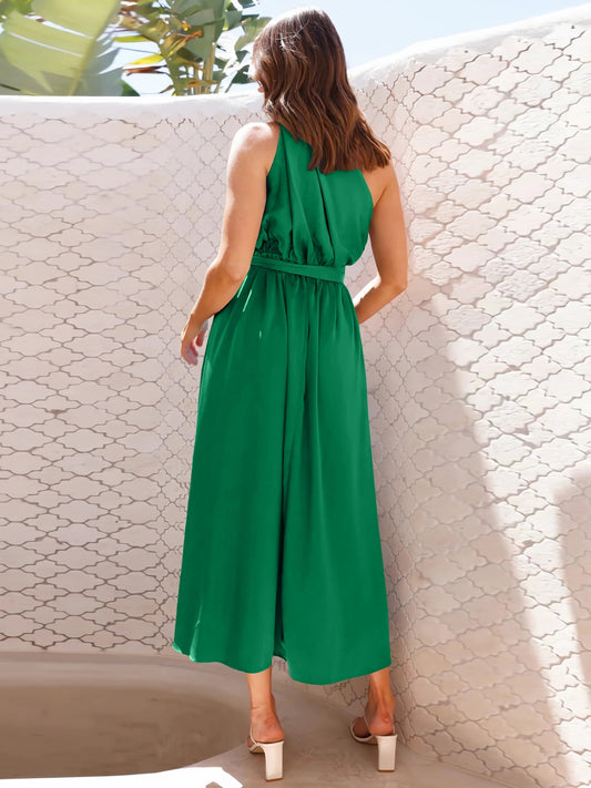 The Single Shoulder Midi Dress