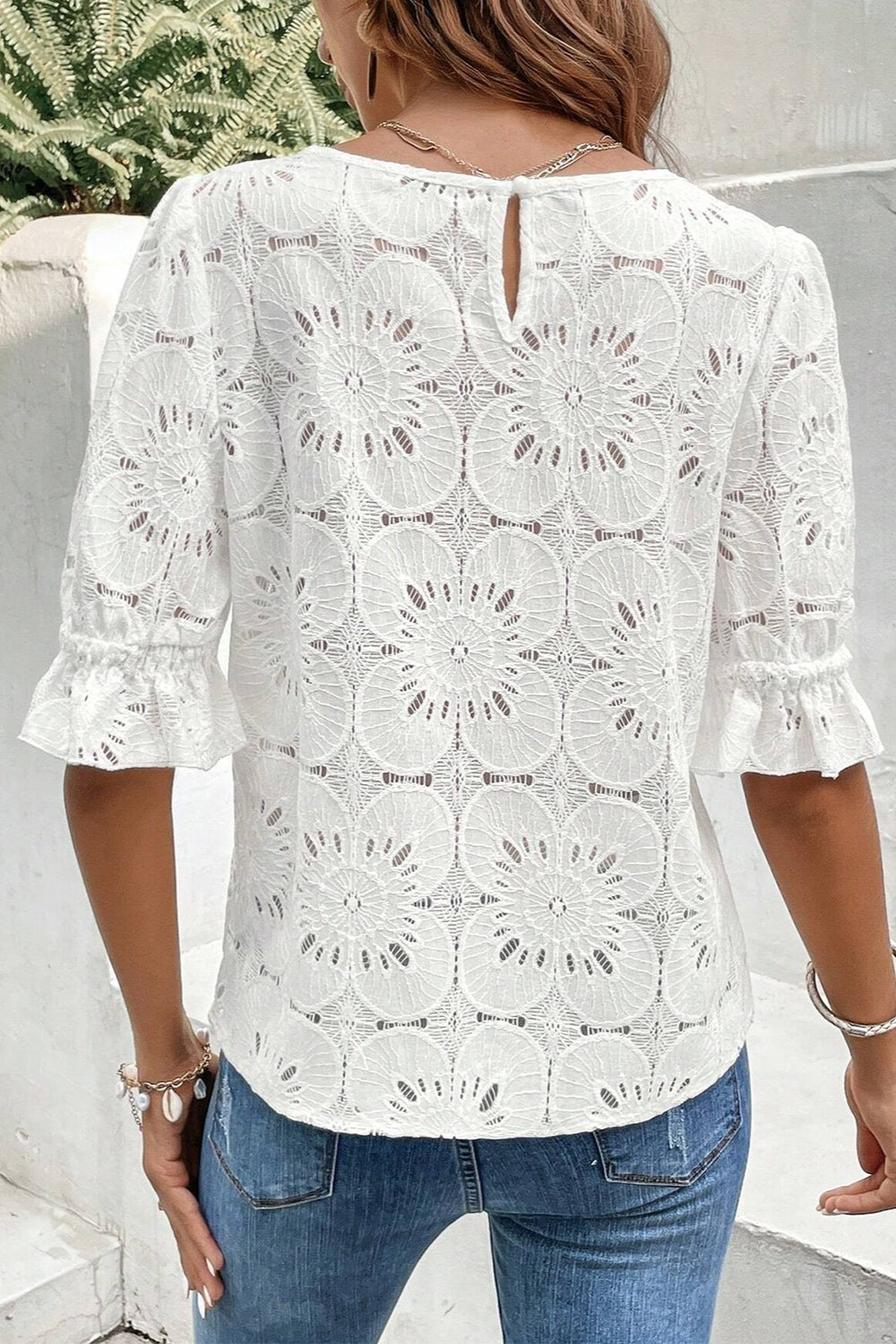 The Feminine Flounce Sleeve Blouse