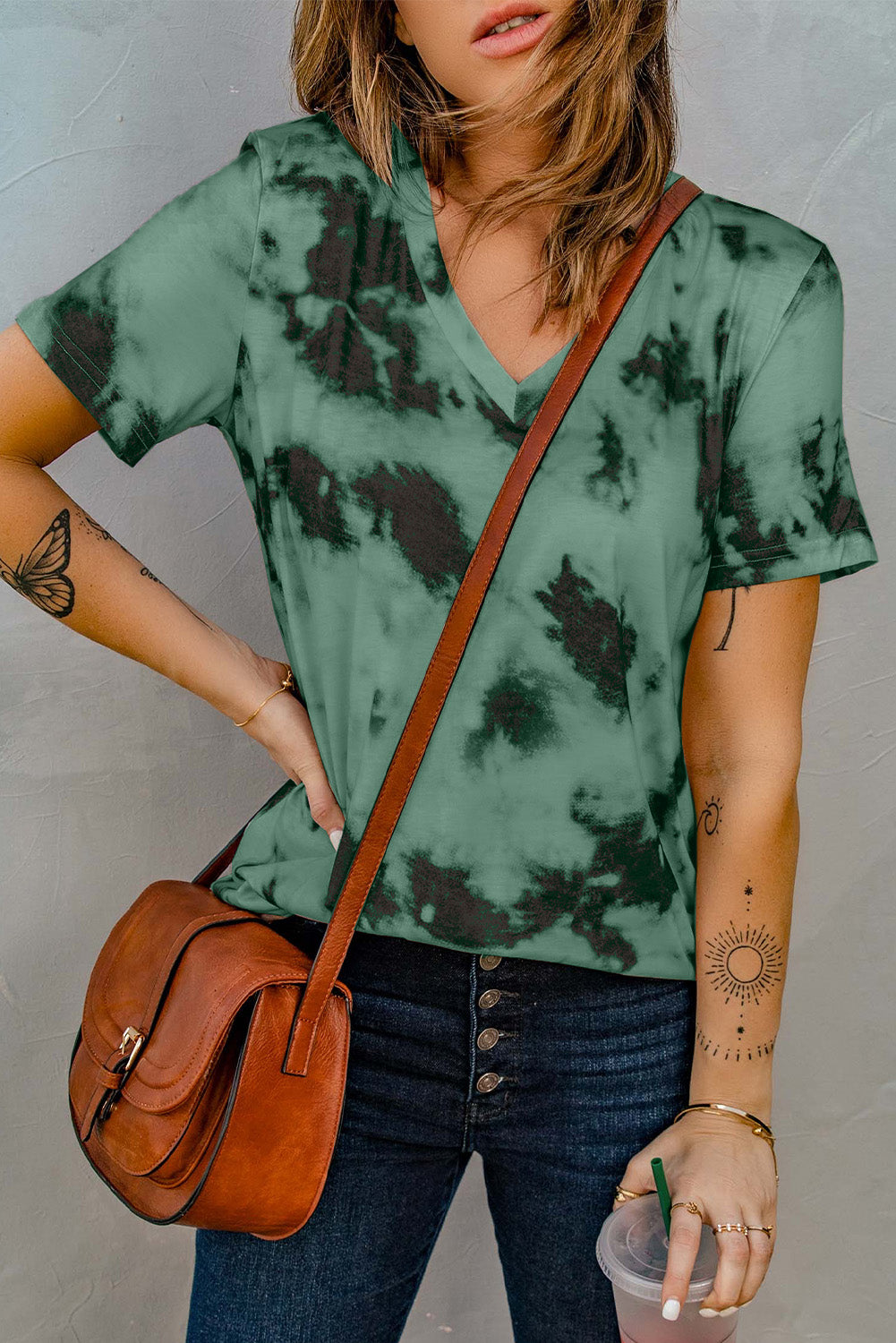The Tie-Dye V-Neck Tee Shirt