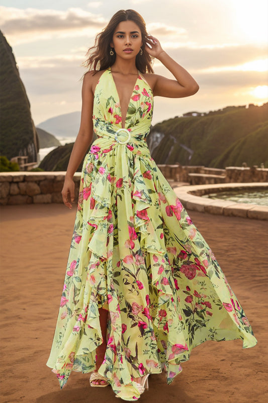 The Backless Dress in Full Floral