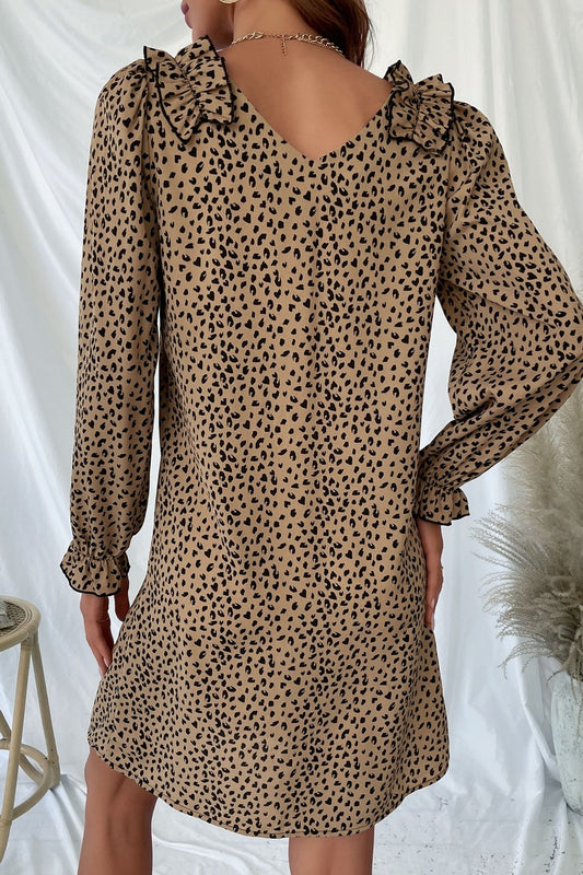 The Leopard Frill Dress