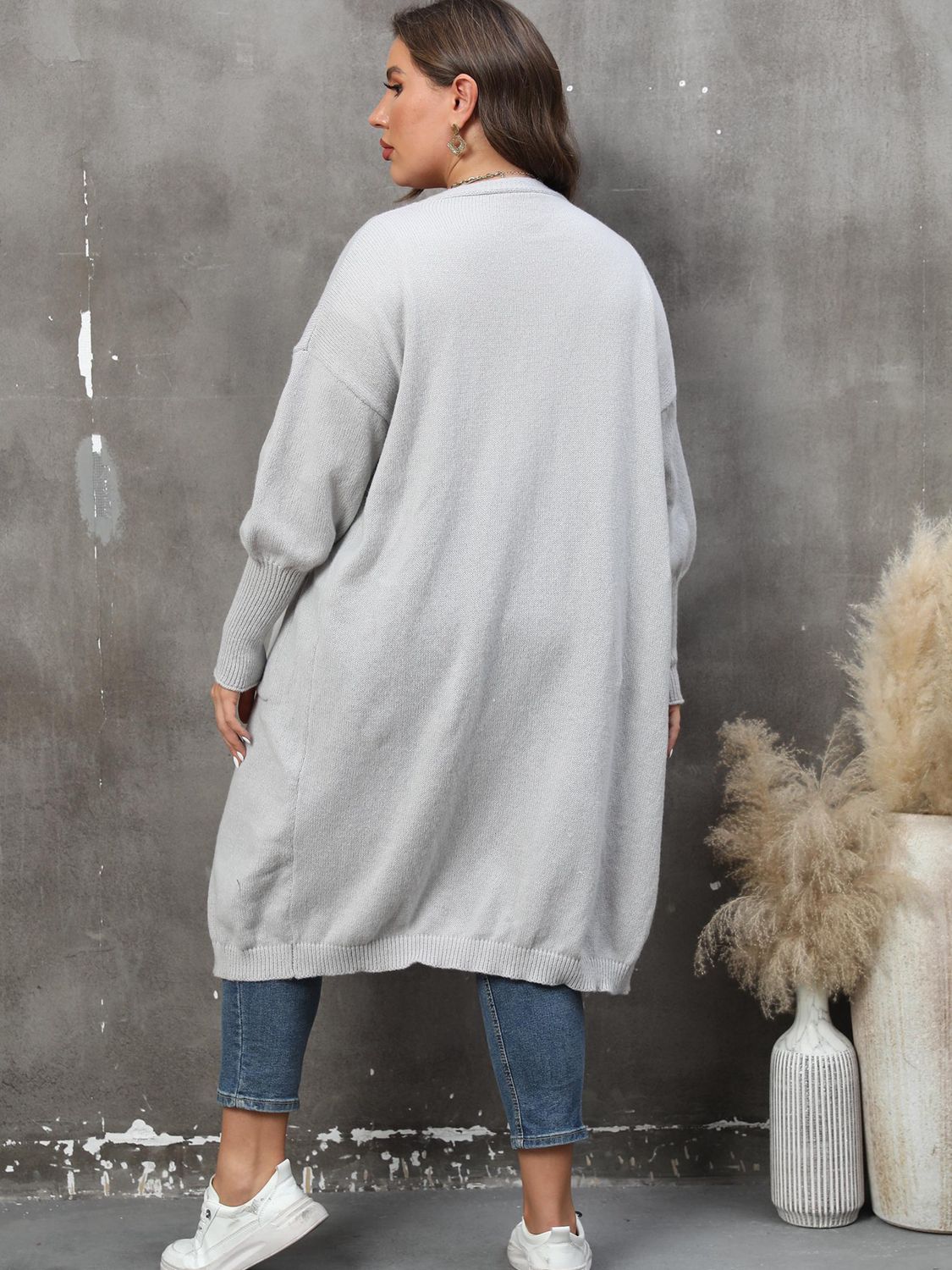 The Perfectly Plus Size Pocketed Cardigan