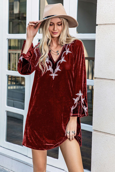 long sleeve boho mini dress The Boho Long Sleeve Mini Dress – isntshelovelycache