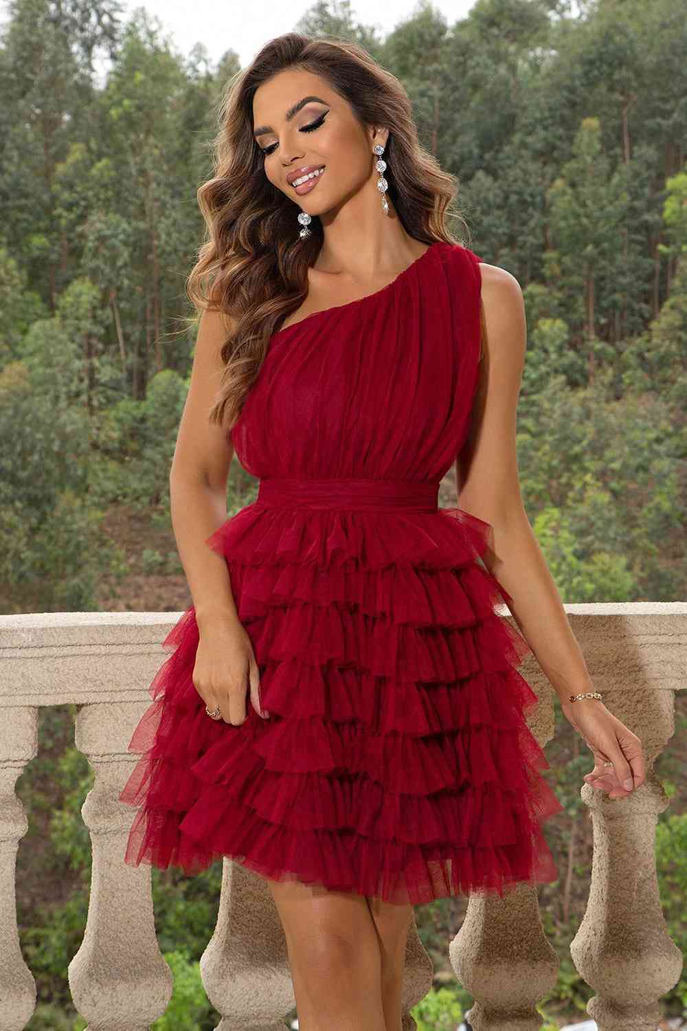 The One-Shoulder Cupcake Dress